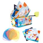 Jucarie senzoriala bebe, Cutia cu batiste, 0 luni+