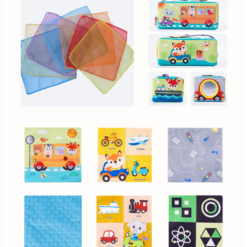 Jucarie senzoriala bebe, Cutia cu batiste, 0 luni+ 01