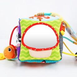 Jucarie senzoriala bebe pentru patut si carut, Cub senzorial, 0 luni+