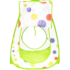 Loc de joaca pentru copii cu tunel si cort 310x114 cm, verde