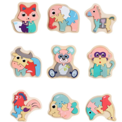 Puzzle Incastru pentru incepatori, 3D, cu 4-5 piese