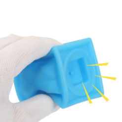 Set 12 cuburi pentru bebelusi, din silicon, cu texturi, 6 luni+