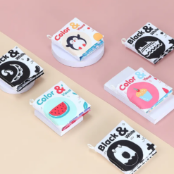 Set 6 carti textile pentru bebelusi, Culori, 0 luni+ 03