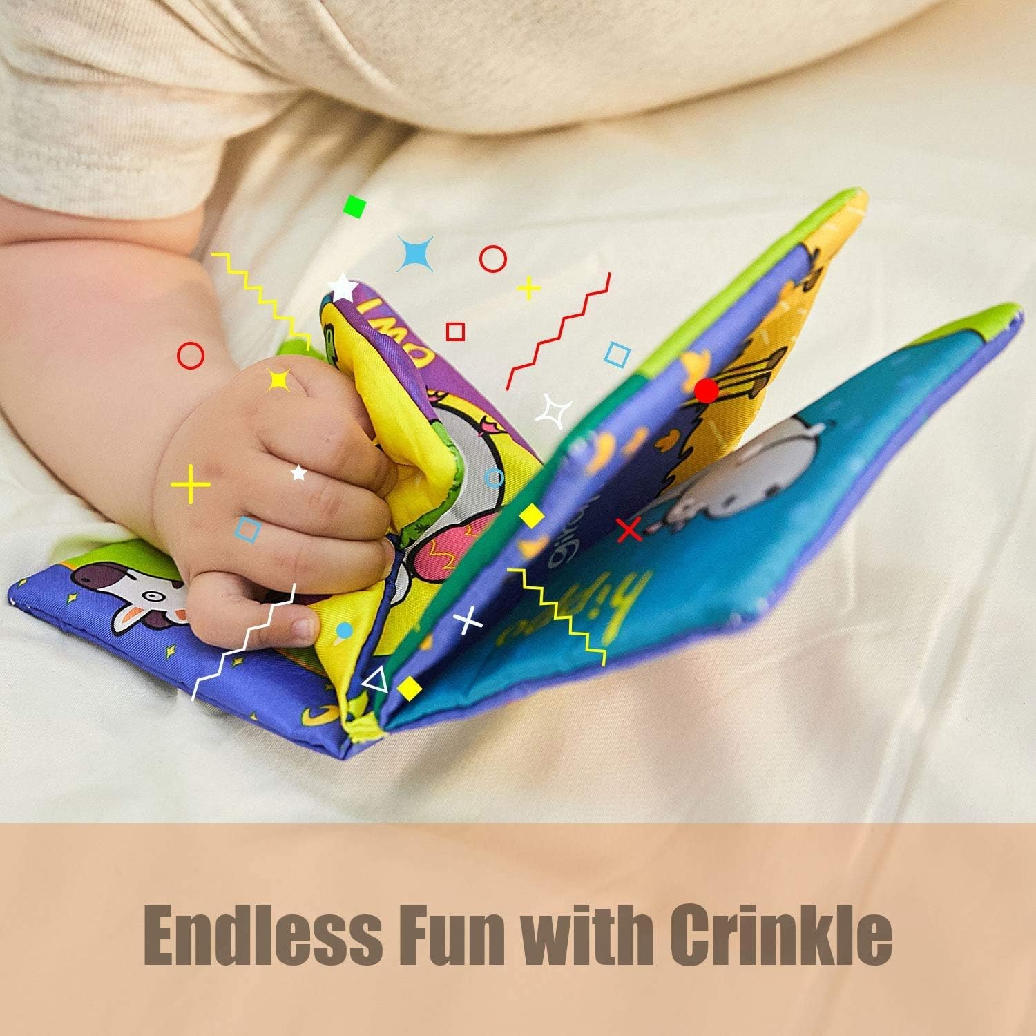 Set 6 carti textile si educative pentru bebelusi, 0 luni+ 01