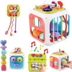 Sortator forme geometrice 7 in 1 activitati, 1 an+