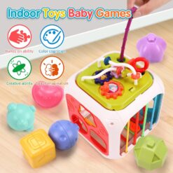 Sortator forme geometrice 7 in 1 activitati, 1 an+