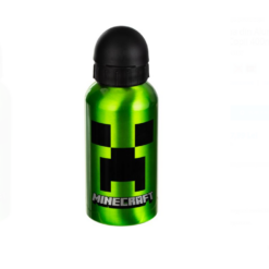 Sticla de apa pentru copii, din aluminiu, 400 ml, Minecraft