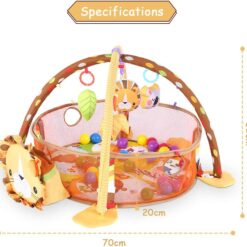 Tarc de joaca pentru copii 3 in 1, Leu, 0 luni+