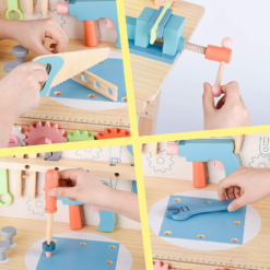 Banc de lucru cu unelte, pentru copii, 41 piese, 3 ani 08