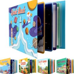 Carte cu stickere reutilizabile, Cosmos, 2 ani+