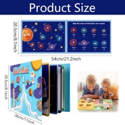 Carte cu stickere reutilizabile, Cosmos, 2 ani+