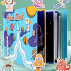 Carte cu stickere reutilizabile, Cosmos, 2 ani+