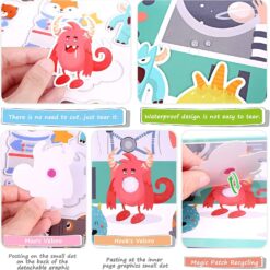 Carte cu stickere reutilizabile, Cosmos, 2 ani+