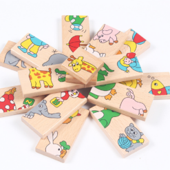 Joc de masa, Domino cu Animale si puzzle, 3 ani