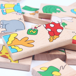 Joc de masa, Domino cu Animale si puzzle, 3 ani