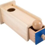 Joc de tip Montessori din lemn, Cutia permanentei, 30 cm