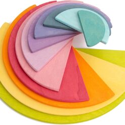 Joc educativ de tip Montessori, Curcubeu, 11 piese