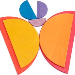 Joc educativ de tip Montessori, Curcubeu, 11 piese