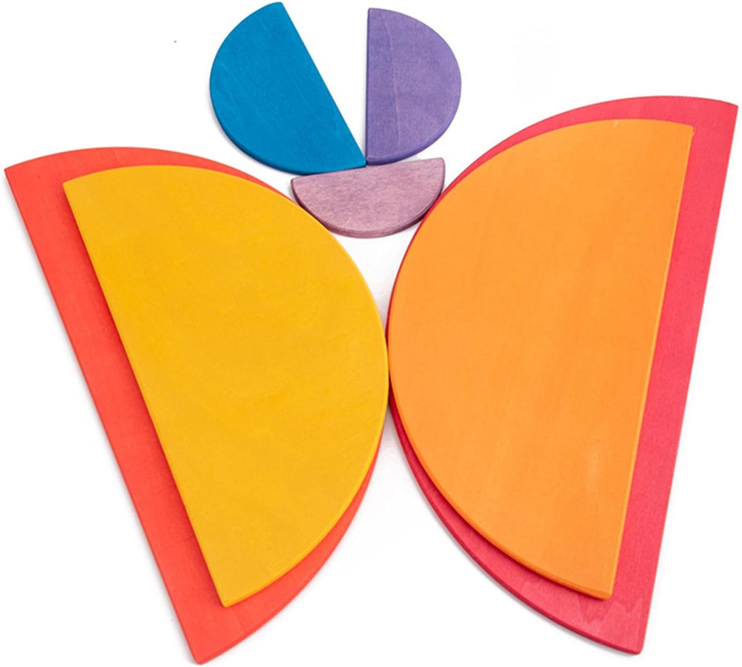 Joc educativ de tip Montessori, Curcubeu, 11 piese