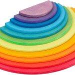 Joc educativ  de tip Montessori, Curcubeu, 11 piese