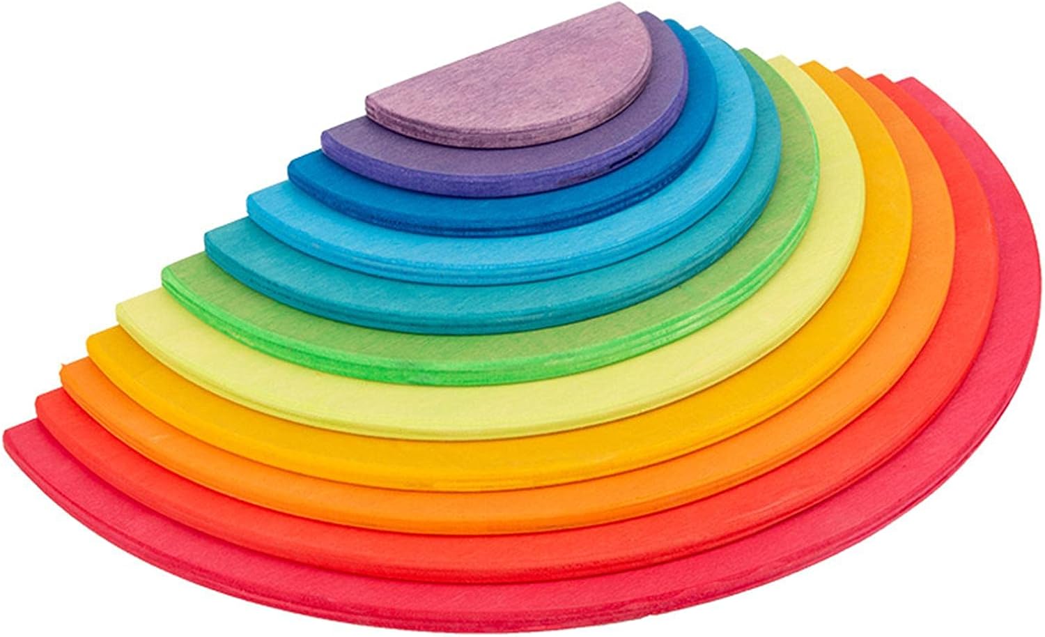 Joc educativ de tip Montessori, Curcubeu, 11 piese