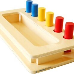 Joc educativ de tip Montessori, Tava cu pioni