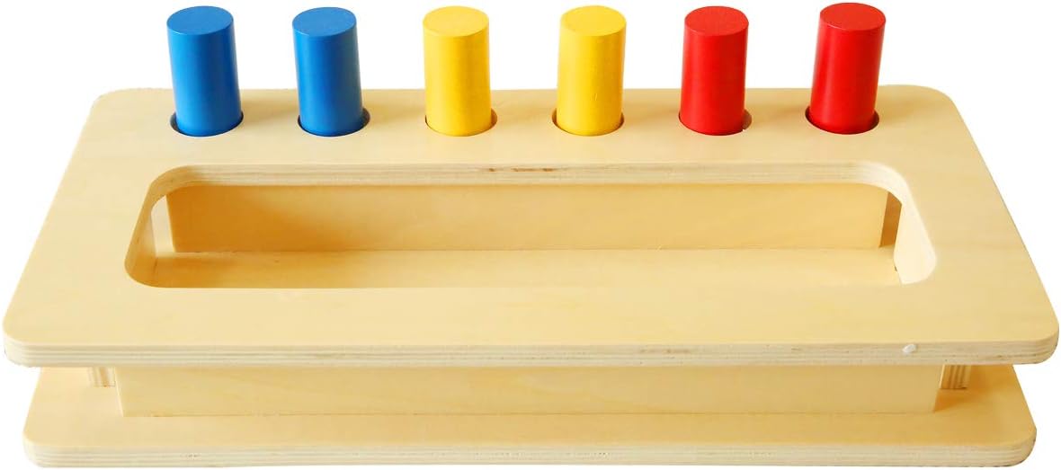 Joc educativ de tip Montessori, Tava cu pioni