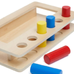 Joc educativ  de tip Montessori, Tava cu pioni