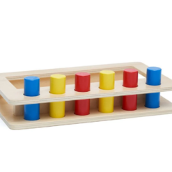 Joc educativ de tip Montessori, Tava cu pioni