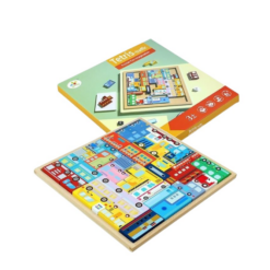 Jocul educativ 3D tip Tetris cu mijloace de transport, 30 cm 08
