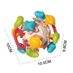 Jucarie dentitie bebelusi din silicon,Minge senzoriala, 0 luni+