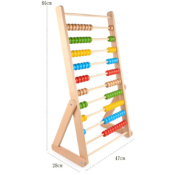 Numaratoare din lemn, 86 cm, Abac clasic, 3 ani+