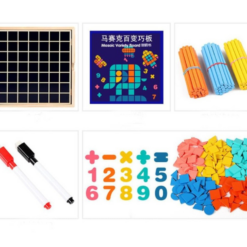 Puzzle educativ, tablita de desenat si joc mozaic, 3 ani+01