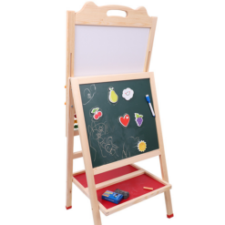 Tabla din lemn magnetica, cu 2 suprafete, de scris si desenat, 90 cm 01