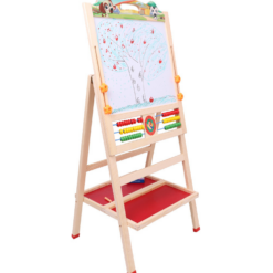 Tabla din lemn magnetica, cu 2 suprafete, de scris si desenat, 90 cm 01