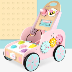 Antepremergator din lemn, 12 luni+, roz 01