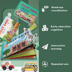 Carte cu stickere reutilizabile, Cifre, 3 ani+