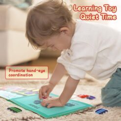 Carte cu stickere reutilizabile, Mijloace de transport, 3 ani+