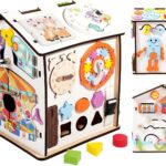 Casuta senzoriala cu  activitati Montessori, 3 ani, 35cm