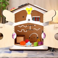 Casuta senzoriala cu activitati Montessori, 3 ani, 35cm