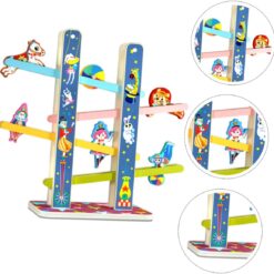 Circuit din lemn cu 4 piste, Cascada 3 ani+