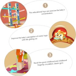 Circuit din lemn cu 4 piste, Cascada 3 ani+