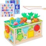 Cutia cu batiste si sortator forme geometrice, 12 luni+