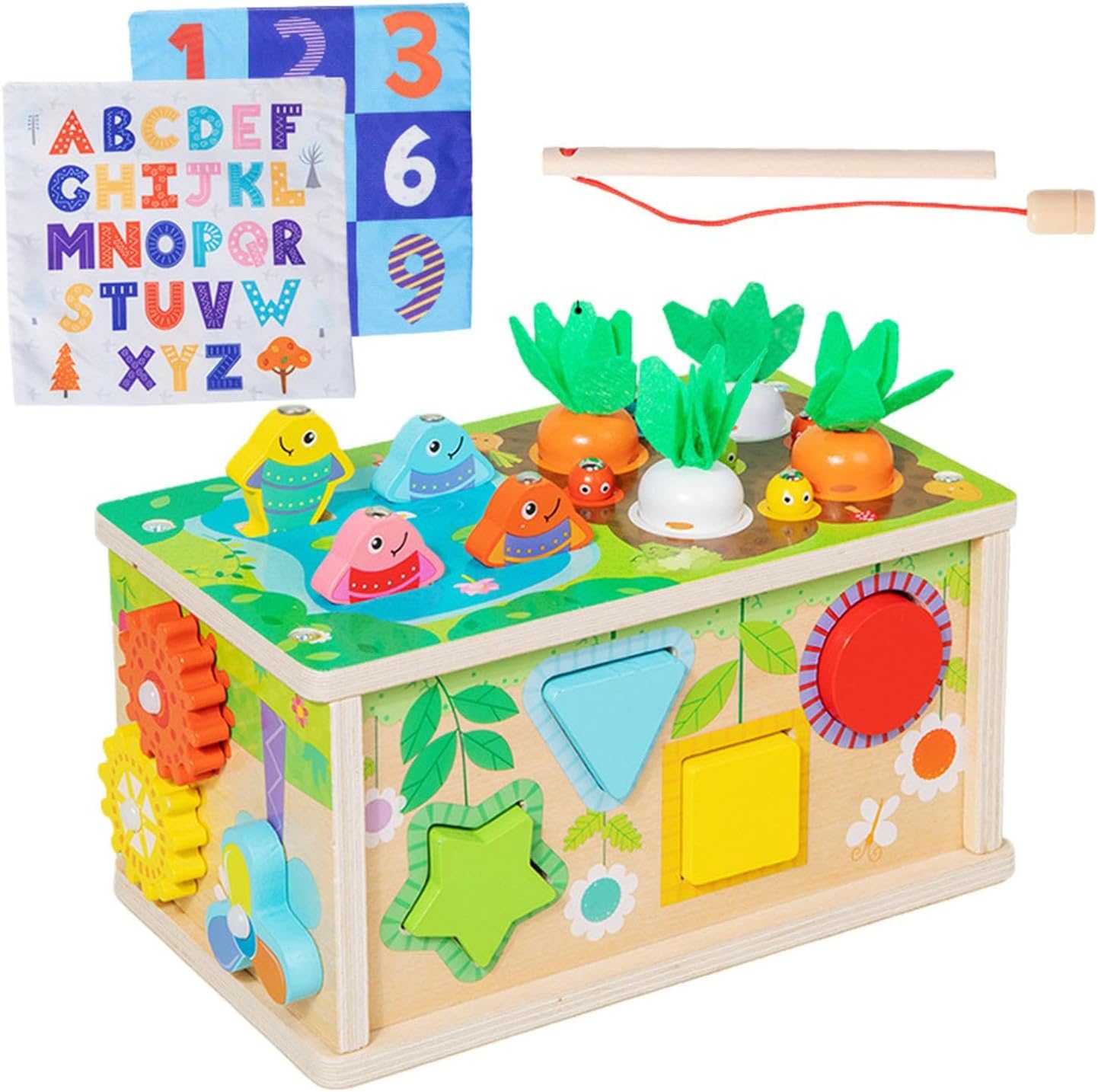 Cutia cu batiste si sortator forme geometrice, 12 luni+