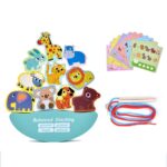 Joc 3 in 1, logica, echilibru, snuruit, 3 ani, Animale