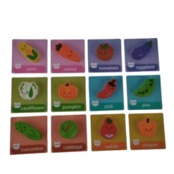 Joc 3 in 1, logica, echilibru, snuruit, 3 ani, Legume