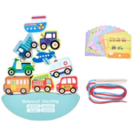 Joc 3 in 1, logica, echilibru, snuruit, 3 ani, Mijloace de transport