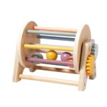 Joc de tip Montessori,Tambur cu bile, 6 LUNI+