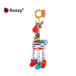 Jucarie dentitie si senzoriala pentru bebelusi, Zebra, 0 luni+