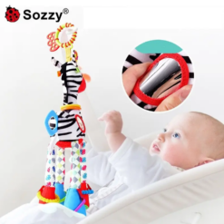 Jucarie dentitie si senzoriala pentru bebelusi, Zebra, 0 luni+